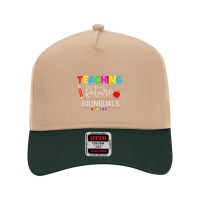 Teaching Future Bilinguals Spanish Teachers Back To School Mesh Back Trucker Hat | Artistshot