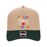 Teaching Future Bilinguals Spanish Teachers Back To School Mesh Back Trucker Hat | Artistshot