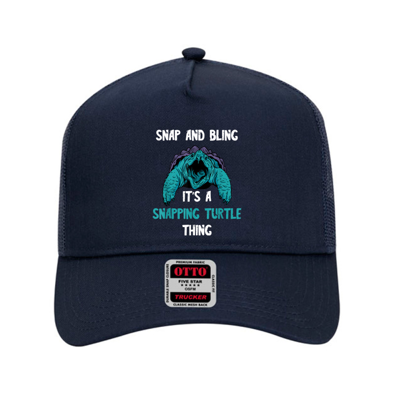 Snapping Turtle Snap And Bling Sea Animal Reptile Lover T Shirt Mesh Back Trucker Hat | Artistshot