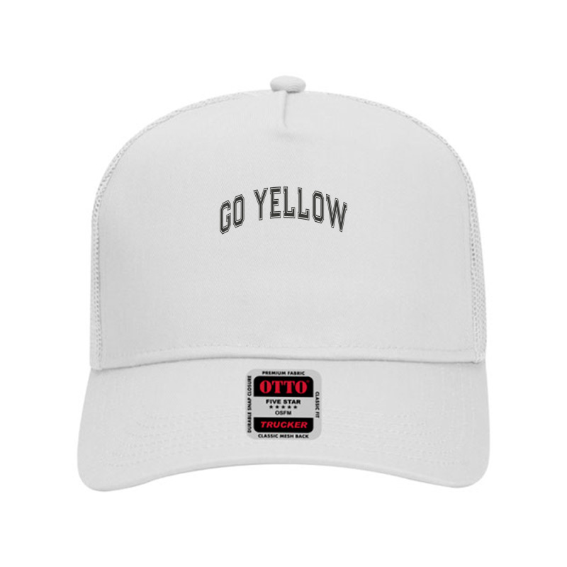 Go Yellow Team Summer Camp Competition Color Event War Game T Shirt Mesh Back Trucker Hat by cm-arts | Artistshot