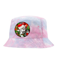 Christmas American Shorthair Cat Tie Dyed Bucket Hat | Artistshot