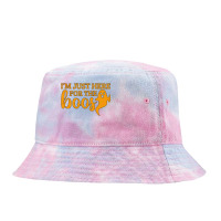 Halloween T  Shirti´m Just Here For The Boos Ghost Orange Color Text Tie Dyed Bucket Hat | Artistshot