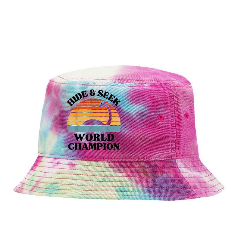 Loch Ness Monster Hide And Seek World Champion  Nessie Tie Dyed Bucket Hat by EaglesonBonnie | Artistshot