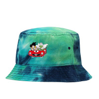 Piccolo And Goku Go To Driving School Tie Dyed Bucket Hat | Artistshot