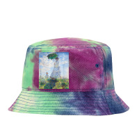 Monet's Woman With A Parasol  Modern Art Famous Painting T Shirt Tie Dyed Bucket Hat | Artistshot