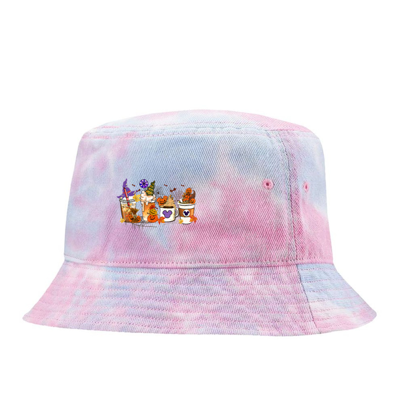 Halloween 2022 Spooky Season Pumpkin Iced Latte Coffee Tie Dyed Bucket Hat by BuenoBloom | Artistshot