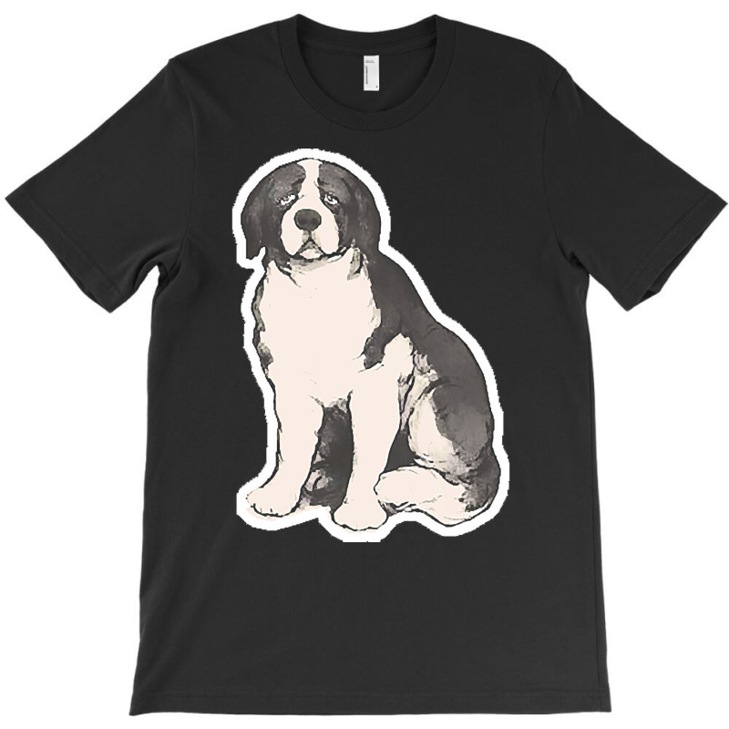 Saint Bernard Dog T  Shirt Vintage Sad Saint Bernard Dog T  Shirt T-shirt | Artistshot