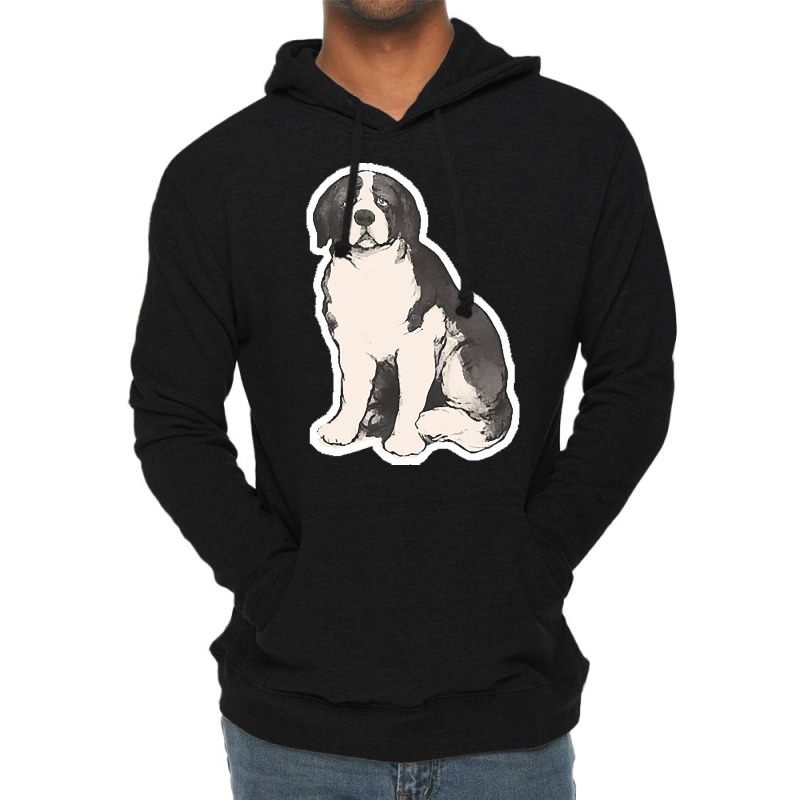 Saint Bernard Dog T  Shirt Vintage Sad Saint Bernard Dog T  Shirt Lightweight Hoodie | Artistshot