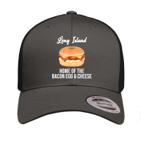 Long Island New York Bacon Egg And Cheese T Shirt Retro Trucker Cap | Artistshot