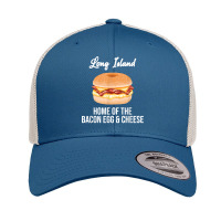 Long Island New York Bacon Egg And Cheese T Shirt Retro Trucker Cap | Artistshot