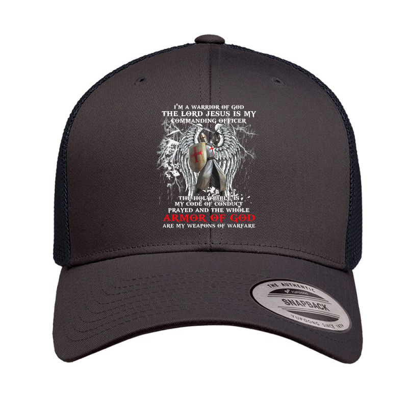 Jesus Christ Christian Im A Warrior Of God The Lord Jesus Is My Comman Retro Trucker Cap | Artistshot