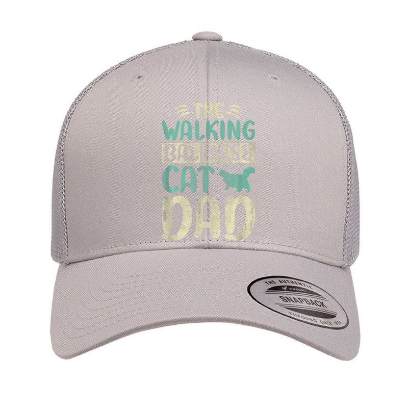 He Walking Balinese Cat Dad Kitty Lover Meow Cat Walking T Shirt Retro Trucker Cap | Artistshot