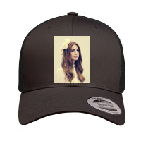 Lana Wearing Flowers On Head Retro Trucker Cap | Artistshot