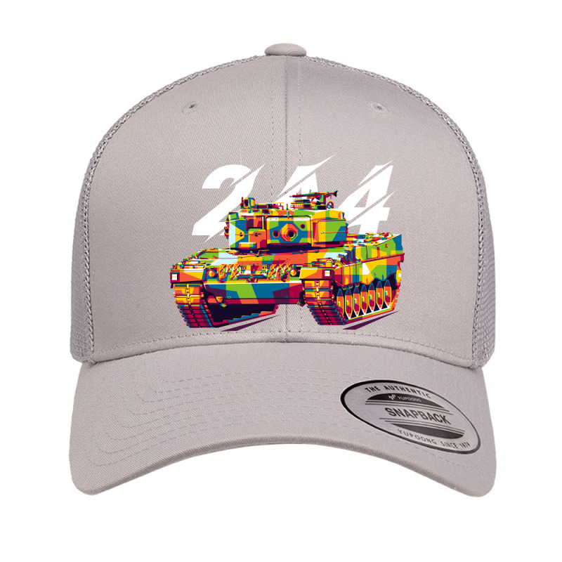 Leopard 2a4 Retro Trucker Cap by willhelmg | Artistshot