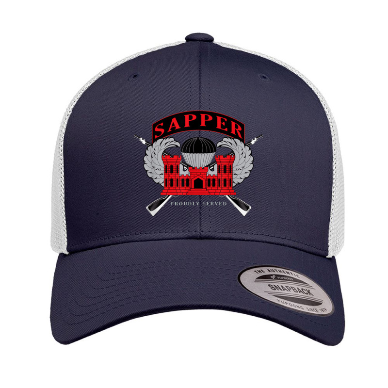 U.s. Army Combat Engineers Sapper Retro Trucker Cap by jeniperlopes | Artistshot