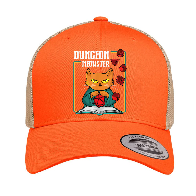 Dnd Dungeon Meowster Rpg Tabletop Gaming Dm Role Player Retro Trucker Cap by criticizematter | Artistshot