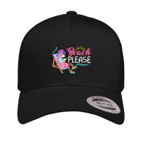 Flamingo Beach Please Flamingo Drinking Lover Summer Vacation Retro Trucker Cap | Artistshot