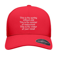 The Fall Retro Styled Typography Lyrics Design Seamless Cap | Artistshot