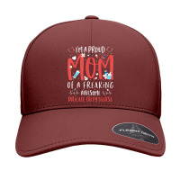 Proud Mom Of A Freaking Awesome Private Duty Mothers Day T Shirt Seamless Cap | Artistshot