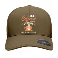 I Like Coffee My Persian And Maybe 3 People Seamless Cap | Artistshot