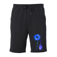 Elephants Sunflower Colon Cancer T  Shirt Elephants Sunflower Colon Ca Fleece Short | Artistshot