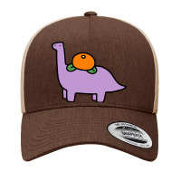 Orange Fruit Brontosaurus Yupoong Trucker Cap | Artistshot