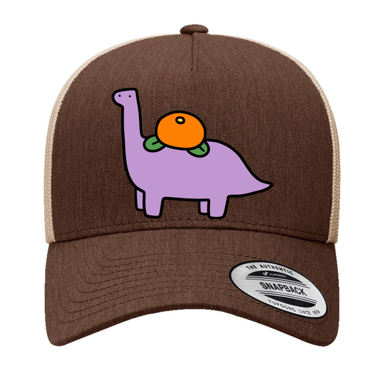 Orange Fruit Brontosaurus Yupoong Trucker Cap by ilal12 | Artistshot