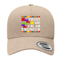 Engineer Children Kids Toy Big Building Blocks Build Builder Yupoong Trucker Cap | Artistshot