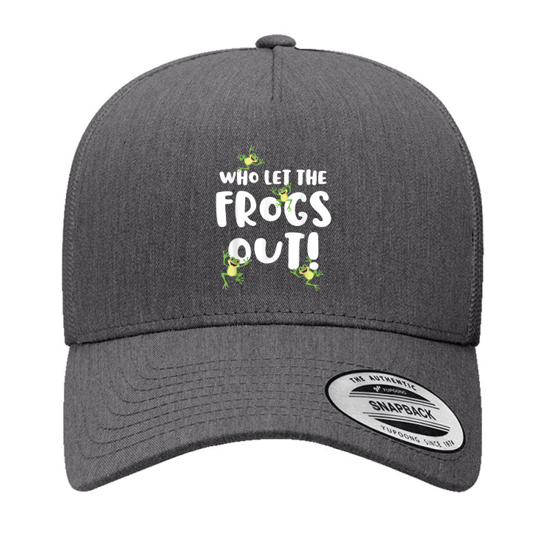 Funny Passover Who Let The Frogs Out Shirt Jewish Seder Fami Yupoong Trucker Cap | Artistshot