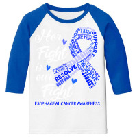 Esophageal Cancer Awareness T  Shirt Esophageal Cancer Awareness Her F Youth 3/4 Sleeve | Artistshot