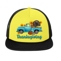 Thanksgiving Truck Turkey Foam Snapback Hat | Artistshot