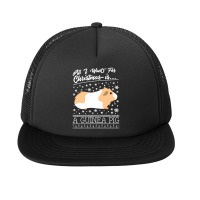 Christmas Is A Guinea Pig Knit Foam Snapback Hat | Artistshot