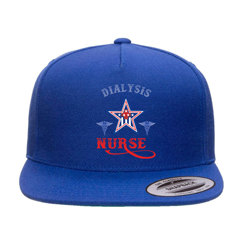 Dialysis Nurse 5 panel snapback cap by DropShop | Artistshot