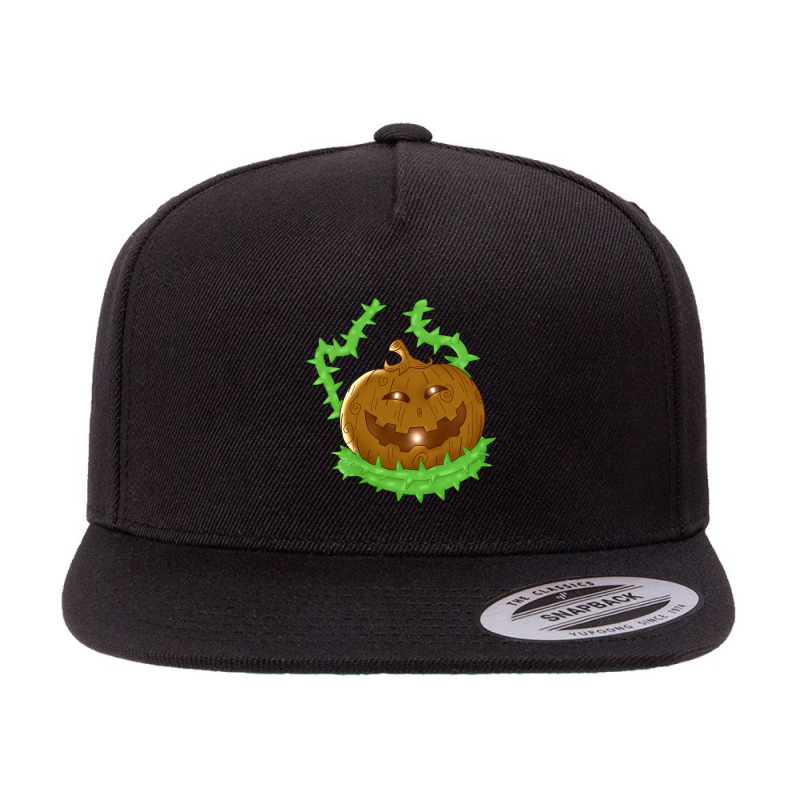 Wood O Lantern 5 Panel Snapback Cap | Artistshot