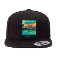 Beautiful Bridge Lake 5 Panel Snapback Cap | Artistshot