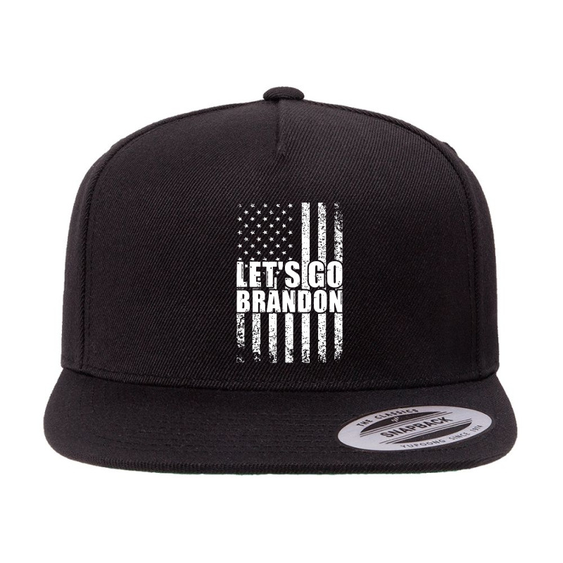 Anti Liberal Flag Let's Go Brandon Conservative 5 Panel Snapback Cap | Artistshot