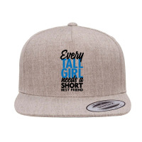 Every Tall Girl Need A Short Best Friend 5 Panel Snapback Cap | Artistshot