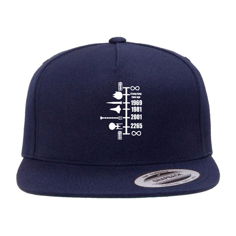 Spaceship Timeline Funny 5 panel snapback cap by suryama | Artistshot