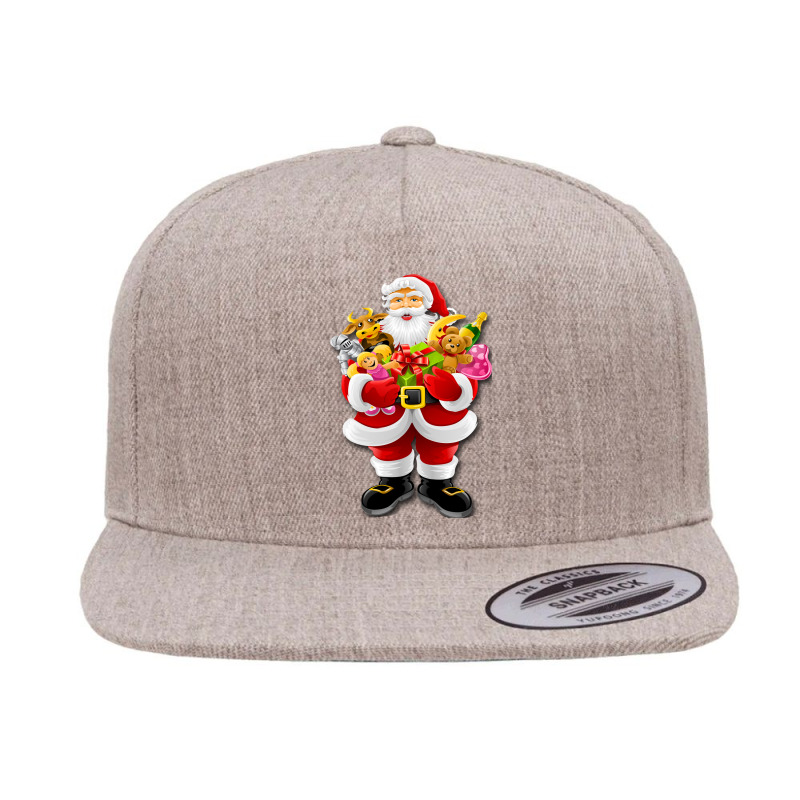 Santa Claus Sends Gifts 5 panel snapback cap by Imaher729 | Artistshot