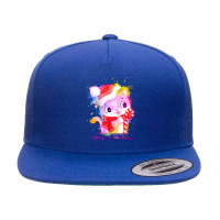 Merry Christmas Cat 5 Panel Snapback Cap | Artistshot