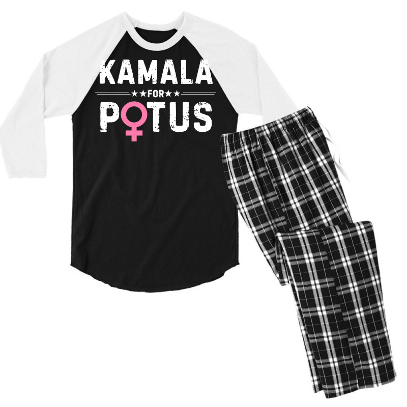 Kamala For President Men's 3/4 Sleeve Pajama Set | Artistshot