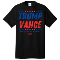 Trump Vance 2024 Donald Trump J.d. Vance Take Amer Basic T-shirt | Artistshot