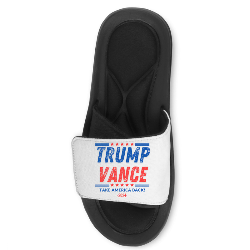 Trump Vance 2024 Donald Trump J.d. Vance Take Amer Slide Sandal | Artistshot