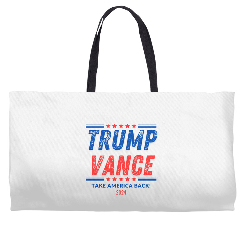 Trump Vance 2024 Donald Trump J.d. Vance Take Amer Weekender Totes | Artistshot