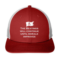 The Beatings Will Continue Morale Improves Pirate T Shirt Snapback Trucker Cap | Artistshot