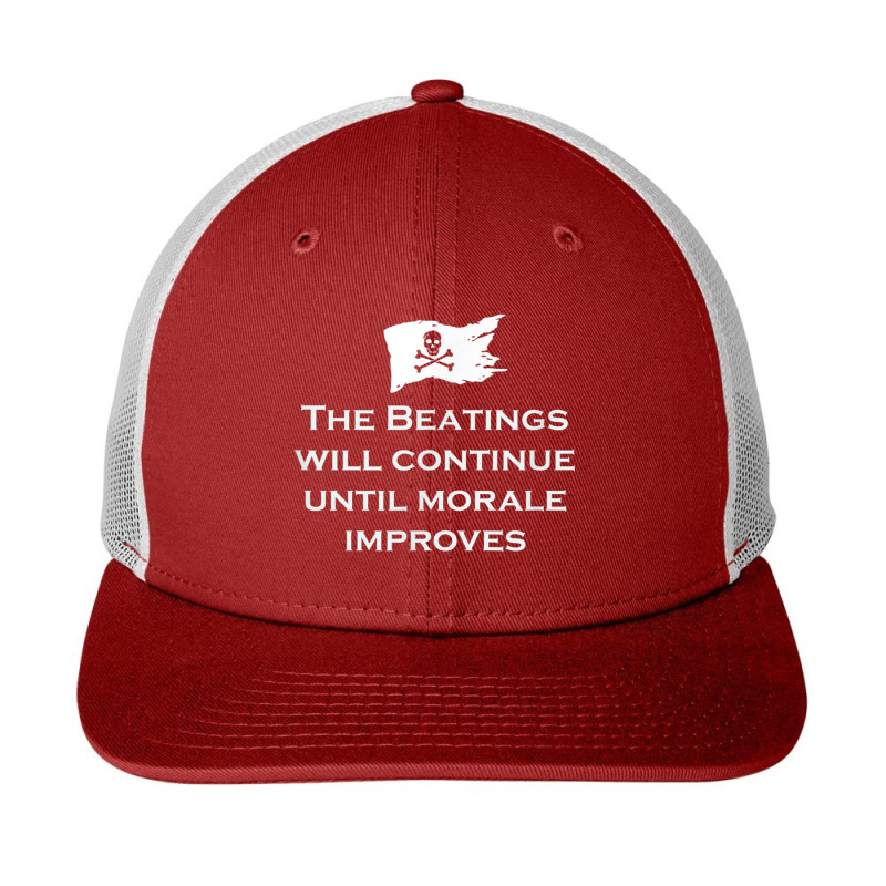 The Beatings Will Continue Morale Improves Pirate T Shirt Snapback Trucker Cap by cm-arts | Artistshot