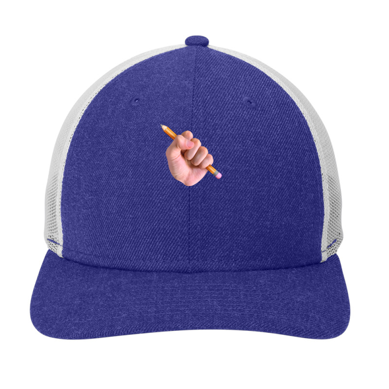 Realism X Cartoon Mashup Fist Holding Pencil 1 Snapback Trucker Cap by KennethSteele | Artistshot