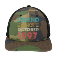 25 Year Old Legend Since October 1997 25th Birthday Vintage Snapback Trucker Cap | Artistshot