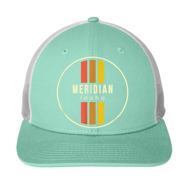 Retro Meridian Idaho Snapback Trucker Cap by Fashzilla | Artistshot