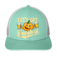 Lets Get Smashed Funny Pumpkin Beer Halloween Costumes Snapback Trucker Cap | Artistshot